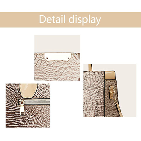 Image of Three Piece Set Shoulder Crossbody Handheld Tote Bag-FrenzyAfricanFashion.com