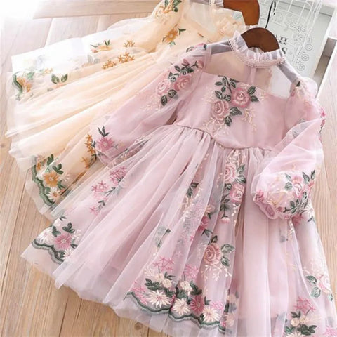 Image of Flower Girls Wedding Party Princess Dress-FrenzyAfricanFashion.com