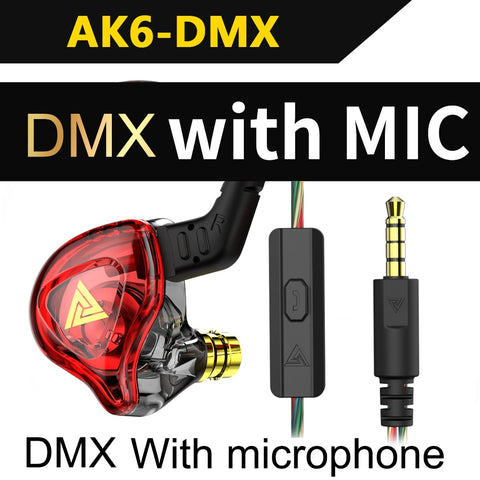 Image of Original QKZ AK6 Copper Driver HiFi Wired Earphone Sport Running Headphones Bass Stereo Headset Music Earbuds fone de ouvido-FrenzyAfricanFashion.com