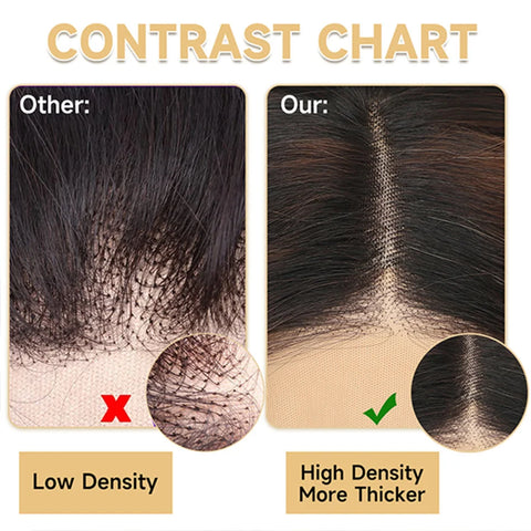 Image of Human Hair Bob Wig Short Bone Straight Bob Wig Lace Front-FrenzyAfricanFashion.com