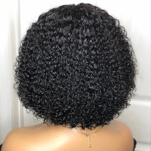 Image of Short Afro Curly Bob Synthesis Hair Wigs-FrenzyAfricanFashion.com