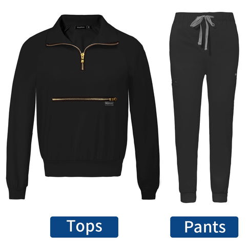 Image of Scrubs Set Uniform Long Sleeved Medical Hospital Veterinary Nurse Uniforms-FrenzyAfricanFashion.com