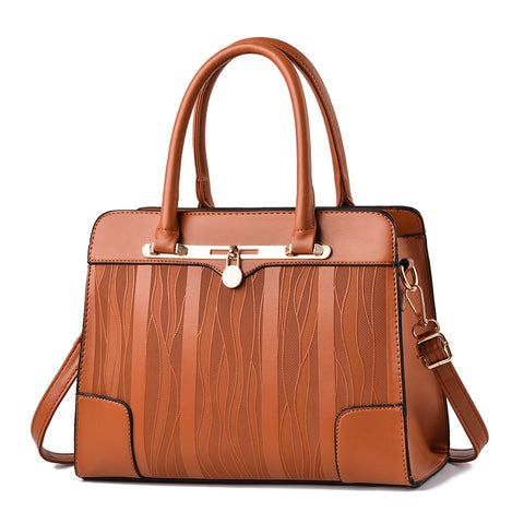 Image of Leather Handbags Women Tote Famous Brand Shoulder Bag-FrenzyAfricanFashion.com