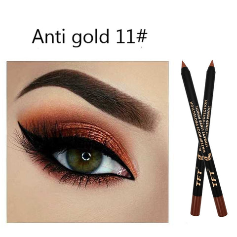 Image of Long Lasting Eyeliner Pencil Colourful Pigment Waterproof Blue Black White Color Gel Eye Liner Pen Makeup Eye Beauty Cosmetics-FrenzyAfricanFashion.com