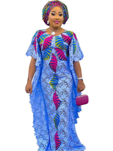 Image of African Lace Dresses Online Women Evening Gown Party Dress-FrenzyAfricanFashion.com