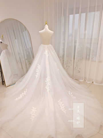 Image of Shirlis 4 Layers Detachable Wedding Lace Train Only.-FrenzyAfricanFashion.com