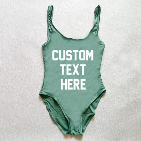 Image of CUSTOM New One Piece Swimsuit Bikini Plus Size-FrenzyAfricanFashion.com