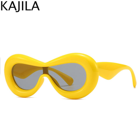 Image of Oversized Square Sunglasses Women Big Frame Rectangle Ladies Shades Eyewear-FrenzyAfricanFashion.com