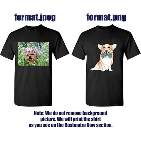 Image of Your Own Design Logo and Picture Custom Tshirt Men and women Cotton T shirt Casual T-shirt-FrenzyAfricanFashion.com