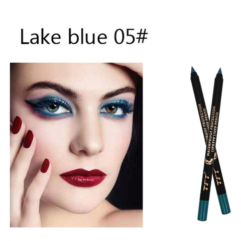 Image of Long Lasting Eyeliner Pencil Colourful Pigment Waterproof Blue Black White Color Gel Eye Liner Pen Makeup Eye Beauty Cosmetics-FrenzyAfricanFashion.com