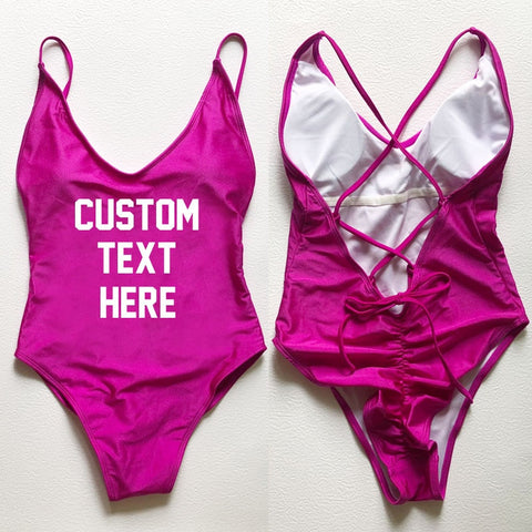 Image of CUSTOM New One Piece Swimsuit Bikini Plus Size-FrenzyAfricanFashion.com