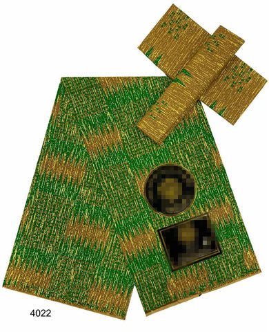 Image of Blue kente Wax Print Fuchsia Fabric Dress Craft DIY Cotton Nananom-FrenzyAfricanFashion.com