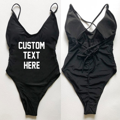 Image of CUSTOM New One Piece Swimsuit Bikini Plus Size-FrenzyAfricanFashion.com