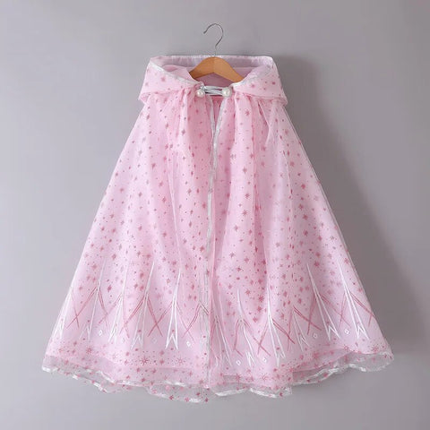 Image of Girls Little Mermaid Cloak Children Cloak Kids Shiny Bright Party Costume Girl Dress up-FrenzyAfricanFashion.com