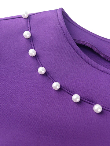 Image of Purple Dresses Mermaid Mesh Long Sleeves Beading Party for Women Package Hip Wedding Guest Female Gowns Occasion Winter African-FrenzyAfricanFashion.com