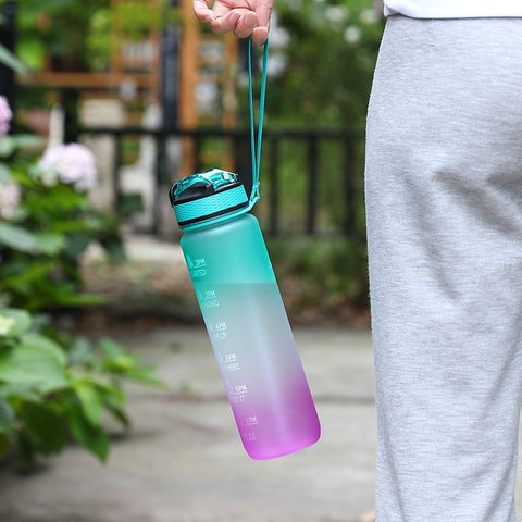 Image of Motivational Sport Water Bottle Fitness Jugs For Kitchen Cups-FrenzyAfricanFashion.com