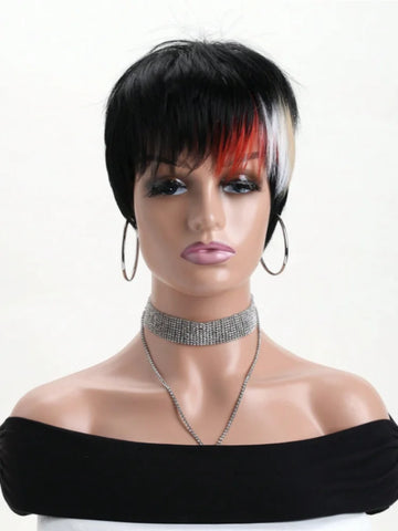 Image of Headband Wig Kinky Straight 26 Inch Kinky Straight Headband Wig Human Hair Glueless Human Hair Wigs Machine Made synthetic-FrenzyAfricanFashion.com