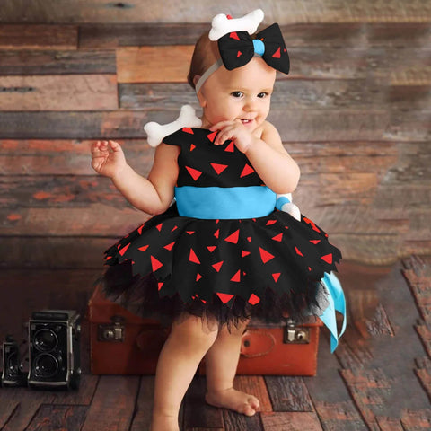 Image of Elegant Girls Halloween Dress Toddler Kids Mesh Tulle Princess Party Outfits-FrenzyAfricanFashion.com