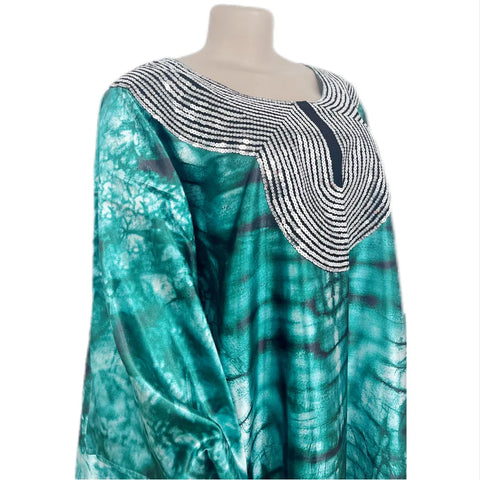 Image of African Dresses for Women Summer Fashion Women Sequined Long Dress-FrenzyAfricanFashion.com