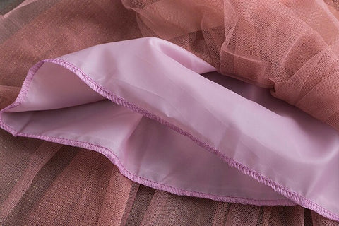 Image of Polka Dot Long Sleeve Tulle Kids Princess Dresses Girls Spring Autumn Wedding Birthday Party-FrenzyAfricanFashion.com