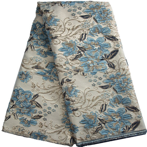 Image of 5 Yards Brocade Jacquard Lace Fabric-FrenzyAfricanFashion.com