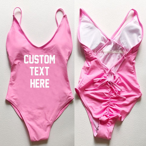 Image of CUSTOM New One Piece Swimsuit Bikini Plus Size-FrenzyAfricanFashion.com