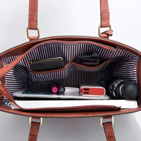 Image of Three Piece Set Handheld Tote Women's Bag One Shoulder-FrenzyAfricanFashion.com