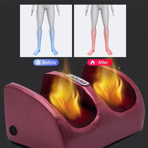Image of Electric Foot Massager Heating Shiatsu Kneading Relaxation Pain Relief Foot Spa Machines-FrenzyAfricanFashion.com