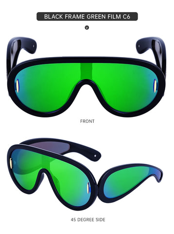 Image of Candy Classy Design Punk Oversize Unisex Sunglasses-FrenzyAfricanFashion.com