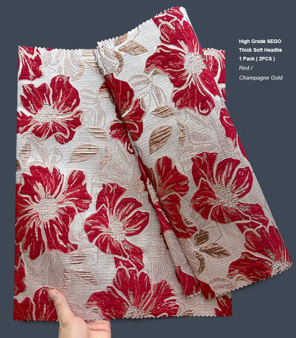 Image of African SEGO Headtie 2 PCS/ Pack Gele and Ipele-FrenzyAfricanFashion.com