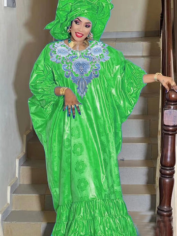 Image of Bazin Riche Dress Prom Party Boubou Gown-FrenzyAfricanFashion.com