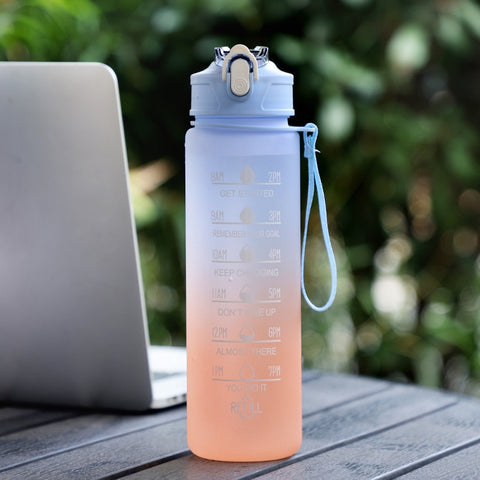 Image of Motivational Sport Water Bottle Fitness Jugs For Kitchen Cups-FrenzyAfricanFashion.com