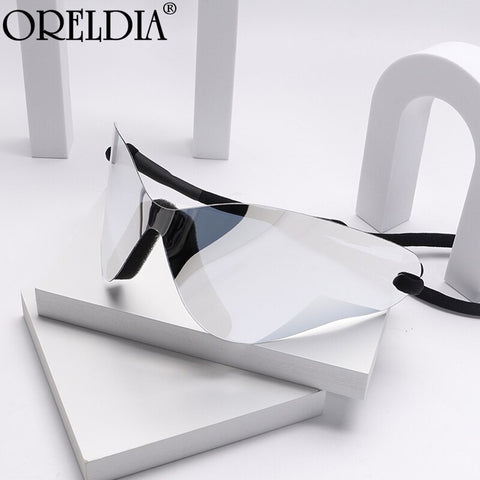 Image of New Oversoized Punk Rimless Sunglasses Women Men Luxury One Piece Sun Glasses Female Brand Designer Y2k Eyeglasses De Sol Oculos-FrenzyAfricanFashion.com