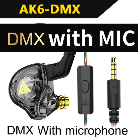 Image of Original QKZ AK6 Copper Driver HiFi Wired Earphone Sport Running Headphones Bass Stereo Headset Music Earbuds fone de ouvido-FrenzyAfricanFashion.com