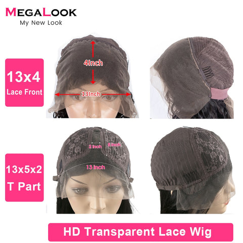 Image of Lace Wig Short Bob Wig Pre Plucked Bone Straight Human Hair Wigs-FrenzyAfricanFashion.com