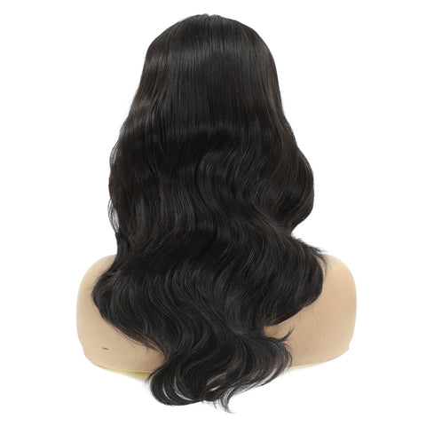 Image of Synthetic Lace Front Wig with Baby Hair 18 Inch Medium Body Wavy-FrenzyAfricanFashion.com