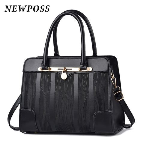 Image of Leather Handbags Women Tote Famous Brand Shoulder Bag-FrenzyAfricanFashion.com