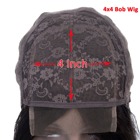 Image of MEGALOOK Short Bob Wig Human Hair Wigs For Women Transparent Lace Wig Pre Plucked Virgin T Part Bob Lace Human Hair Wigs 180%-FrenzyAfricanFashion.com