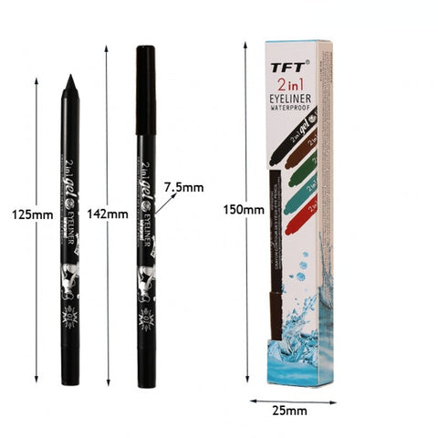 Image of Long Lasting Eyeliner Pencil Colourful Pigment Waterproof Blue Black White Color Gel Eye Liner Pen Makeup Eye Beauty Cosmetics-FrenzyAfricanFashion.com