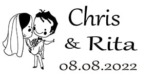 Image of Custom Transparent Labels, Wedding Labels-FrenzyAfricanFashion.com