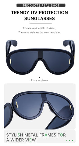 Image of Candy Classy Design Punk Oversize Unisex Sunglasses-FrenzyAfricanFashion.com