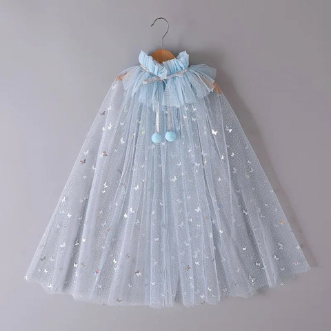 Image of Girls Little Mermaid Cloak Children Cloak Kids Shiny Bright Party Costume Girl Dress up-FrenzyAfricanFashion.com