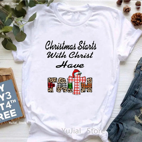 Image of Christmas Starts with Christ Have Faith-FrenzyAfricanFashion.com