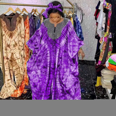 Image of African Dresses for Women Summer Fashion Women Sequined Long Dress-FrenzyAfricanFashion.com