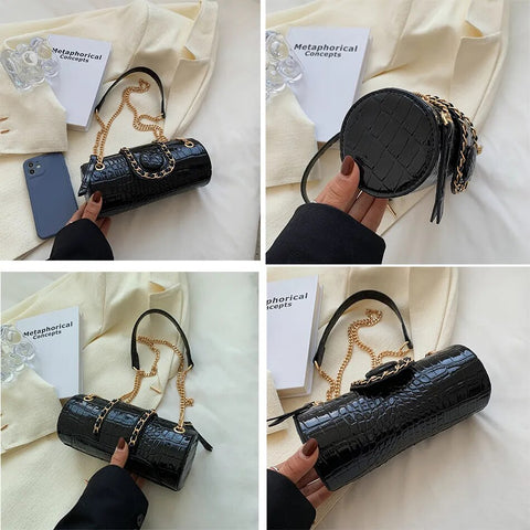 Image of PU Leather Bags Women Luxury Designer Handbags Shoulder Crossbody-FrenzyAfricanFashion.com