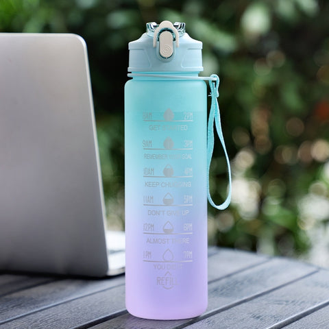 Image of Motivational Sport Water Bottle Fitness Jugs For Kitchen Cups-FrenzyAfricanFashion.com
