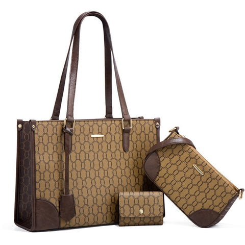 Image of Three Piece Set Handheld Tote Women's Bag One Shoulder-FrenzyAfricanFashion.com