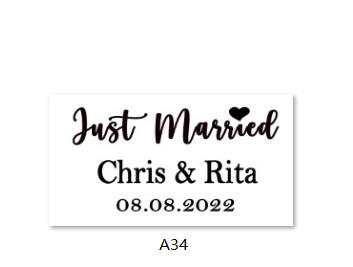 Image of Custom Transparent Labels, Wedding Labels-FrenzyAfricanFashion.com