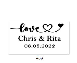 Image of Custom Transparent Labels, Wedding Labels-FrenzyAfricanFashion.com