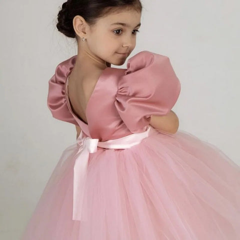 Image of Princess Dress Sequin Lace Tulle Fluffy Kids Evening Formal Pageant-FrenzyAfricanFashion.com